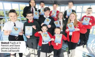  ??  ?? United Pupils at St Patrick’s and Stane primary schools in Shotts will benefit