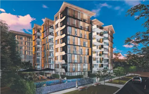  ??  ?? CONTROVERS­IAL PLAN: A developer wants to build two eight-storey apartment blocks with 109 units on the Clifton Beach esplanade.