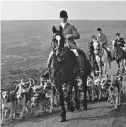  ??  ?? Hunt staff Bill Lock and Walter Perry (grey horse) in the 1960s