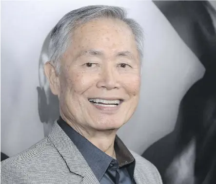  ?? PHIL MCCARTEN/INVISION/THE ASSOCIATED PRESS/FILE ?? George Takei says he has lived a lot since he first autobiogra­phy, and his second — which is going to be called Down to Earth — is in the planning stages.