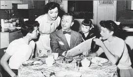  ?? NBC Television / Getty Images ?? “FATHER KNOWS BEST,” broadcast to American households from 1954 to ’60, ismuch-requested now via Shout! Factory. Robert Young, center, with the family.