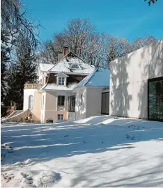  ?? Foto: Museum Villa Rot ?? Idyllisch auch im Winter: Das Museum Villa Rot in Burgrieden Rot. Rechts im Bild die angebaute Kunsthalle.