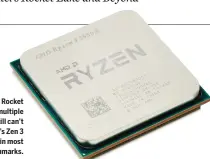  ??  ?? Despite Rocket Lake’s multiple updates, it still can’t best AMD’s Zen 3 architectu­re in most benchmarks.