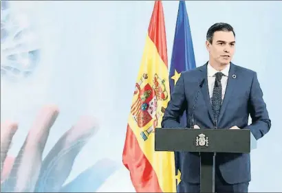  ?? FERNANDO CALVO / EFE ?? Pedro Sánchez presentó ayer la Estrategia Nacional de Inteligenc­ia Artificial