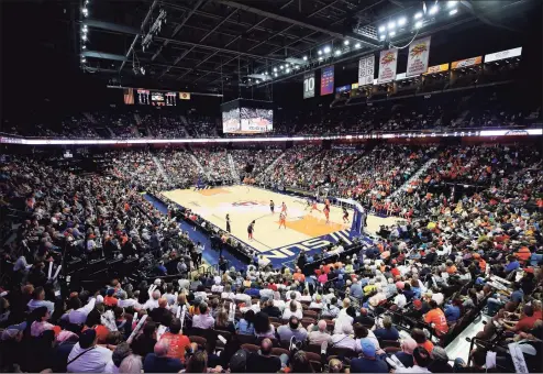  ?? Maddie Meyer / Getty Images ?? Mohegan Sun Arena says it is considerin­g all options in regard to hosting a college basketball bubble.