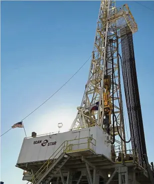  ??  ?? Shale factor: The ScanStar drilling rig, owned by ScanDrill Ltd near Fort Stockton, Texas. North America’s share industry is becoming a dominant factor for Poland’s economy in terms of CPI. – Reuters