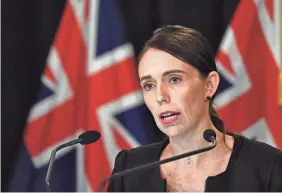  ?? MARK TANTRUM/GETTY IMAGES ?? New Zealand Prime Minister Jacinda Ardern, shown in 2019, will step down next month, she announced Thursday.