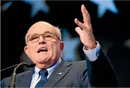  ?? AP ?? Rudy Giuliani, an attorney for President Donald Trump, says Trump’s lawyers want to hear secret evidence about the Russian election meddling probe before he is interviewe­d by the special counsel on the matter.