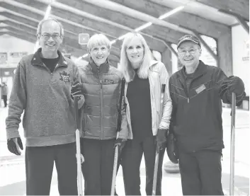  ?? [FAISAL ALI / THE OBSERVER] ?? The Elmira &amp; District Curling Club led the township’s bid to host the provincial curling championsh­ips. While members get in some time on ice at the club’s facility, the event will be hosted at the WMC.