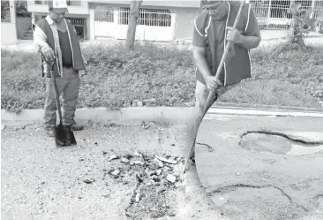  ?? ?? Las cuadrillas han redoblado trabajos en las últimas semanas, pues la prioridad es tener lista las arterias y que dejen de ser un problema para la ciudadanía.