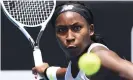  ?? Photograph: Chris Symes/AP ?? Coco Gauff beat Venus Williams in the first round at Wimbledon last year.