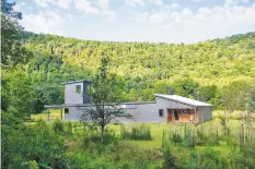  ?? East Branch House / Turner Brooks ?? This Catskills house by Turner Brooks appears to scrape and grade the ground on the site of an abandoned gravel pit.