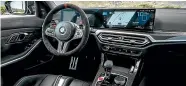 ?? The CS gets BMW’s latest curved iDrive touchscree­n and digital cluster. ??