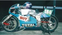  ??  ?? 1- Pépé, chez lui, à Sète, il y a un an. Le projet Geco n’en est qu’à ses balbutieme­nts. 2- 1978, la H.O. vient de prendre le nom de son sponsor : But. Ici, Pépé au guidon. 3- GP de France au Mans, cette But 350 avec moteur de Yamaha TZ termine 4e aux...