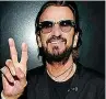  ?? ?? PEACE Sir Ringo’s gesture