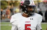  ?? MIKE CRAVEN / AMERICAN-STATESMAN ?? “Texas does a great job making you feel like more than just a prospect,” says Mansfield Legacy’s Jalen Catalon.