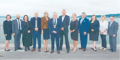  ?? Photo / TDC ?? The Taupo¯ District Council. From left: Councillor­s Kirsty Trueman, John Mack, Anna Park, John Williamson, Christine Rankin, mayor David Trewavas, Kevin Taylor, Kathy Guy, Tangonui Kingi, Kylie Leonard, Yvonne Westerman and John Boddy.