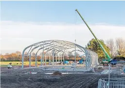  ?? Picture: Kim Cessford. ?? The new Regional Performanc­e Centre for Sport at Caird Park is being built by Balfour Beatty’s civil engineerin­g division.