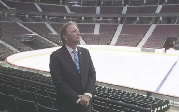  ?? ADRIAN WyLD/ THE CANADIAN PRESS FILES ?? Ottawa Senators owner Eugene Melnyk has a plan to allow 6,000 fans in the Canadian Tire Centre when it's safe to do so.