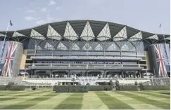  ??  ?? 0 Royal Ascot is due to start on 16 June behind closed doors.