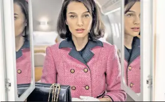  ??  ?? “Jackie,” with Natalie Portman in the title role, recaptures the era, but little else.