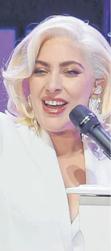  ?? FOTO: LM OTERO ?? Holt im Januar ihre Herbsttour nach: US-Sängerin Lady Gaga („Poker Face“, „Paparazzi“, „Applause“).