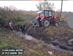  ??  ?? u ovaj kanal bačeno je telo ubijene žene