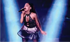  ??  ?? Stream if you want to go faster ... Ariana Grande. Photograph: Kevin Winter/Getty Images for iHeartMedi­a