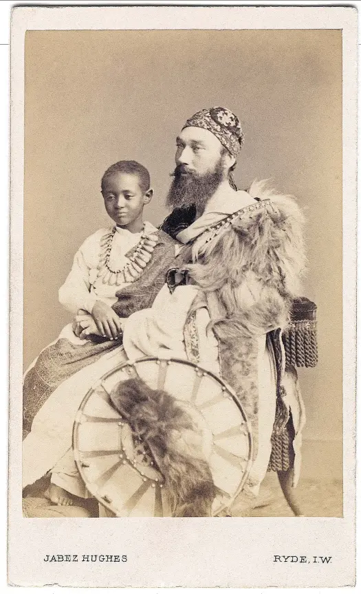  ?? ?? ‘Towering guardian’: a young Prince Alamayu with Capt Tristram Speedy in 1868