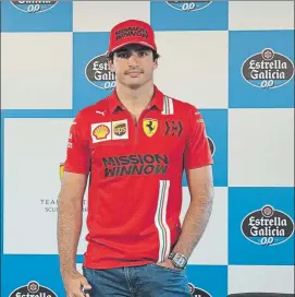  ?? FOTO: ESTRELLA GALICIA ?? Carlos Sainz Rompió una lanza por Alonso y elogió a Hamilton