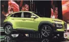  ??  ?? Styling on Hyundai’s new Kona SUV will turn heads. GETTY IMAGES