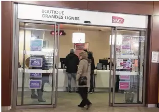  ??  ?? La boutique Grandes Lignes, située dans la salle des Pas Perdus de la gare de Saint-quentin fermera définitive­ment le 28 février.
