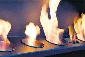  ?? ?? Flaming good: bioethanol fires look just like the real thing