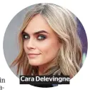  ??  ?? Cara Delevingne