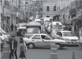  ?? JORGE SÁNCHEZ ?? En protesta, cerraron calles del Centro Histórico.