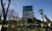  ?? (Photo doc L. M.) ?? Comme samedi dernier, à Hyères, ils filtreront la circulatio­n à l’entrée de la ville.