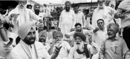  ?? PHOTO: PTI ?? Farmer organisati­ons from Punjab on Wednesday boycotted a meeting to resolve their concerns over the new farm laws as Union minister for agricultur­e Narendra Singh Tomar, who had called the meet, did not turn up