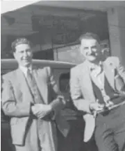  ??  ?? Two-thirds of the original R.E.N Motors team: Norm Francome and Ray Wilson in the beginning.