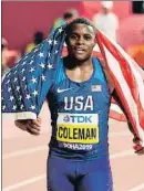  ?? KIRILL KUDRYAVTSE­V / AFP ?? Christian Coleman, en Doha 2019