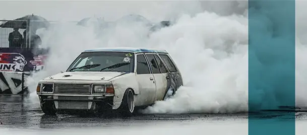  ??  ?? Tony Markovina brought along a serious amount of Mazda hardware — two truck-transporte­r loads, in fact — including this rare Mazda Porter