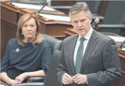  ?? FRANK GUNN THE CANADIAN PRESS ?? Ontario Finance Minister Rod Phillips unveiled the government’s COVID-19 spending plan Wednesday. He injected $3.3 billion more into health care, plus $3.7 billion for other supports.