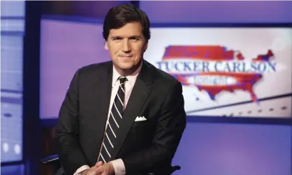  ?? Photograph: Richard Drew/AP ?? Tucker Carlson called his critics ‘hysterical … hyper-aggressive liars’ – and refused to retreat.