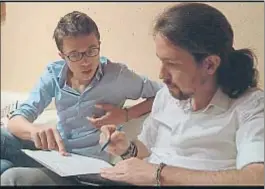  ?? . ?? Errejón e Iglesias, en el documental de León de Aranoa