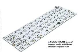  ??  ?? The Satan 60% PCB is one of the most readily available and affordable keyboard PCBs