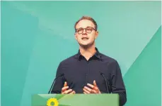  ?? FOTO: FLORIAN FREUNDT ?? Marcel Emmerich bei einer Rede.