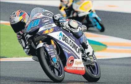  ?? FOTO: EFE ?? Jorge Martín saldrá 13º en la parrilla. El madrileño no arriesgó con los slicks y se quedó sin igualar el récord de 12 poles de Márquez