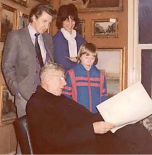  ?? ?? ●●Ivan as a child with father George, LS Lowry and Nick Donn