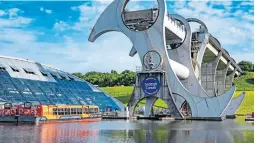 ?? PHOTO: SCOTTISH CANALS ?? The Falkirk Wheel – this year sees 20 years since it opened, restoring the link between the Union and Forth & Clyde Canals.