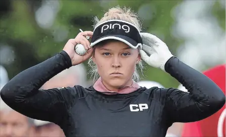  ?? CANADIAN PRESS FILE PHOTO ?? Brooke Henderson: “I tend to play better on tougher courses generally, which is always a good thing.”