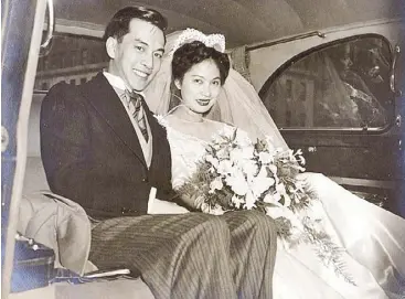  ??  ?? A marriage made in heaven: Newlyweds Ramon and Meldy Cojuangco